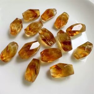 Citrine freeform beads